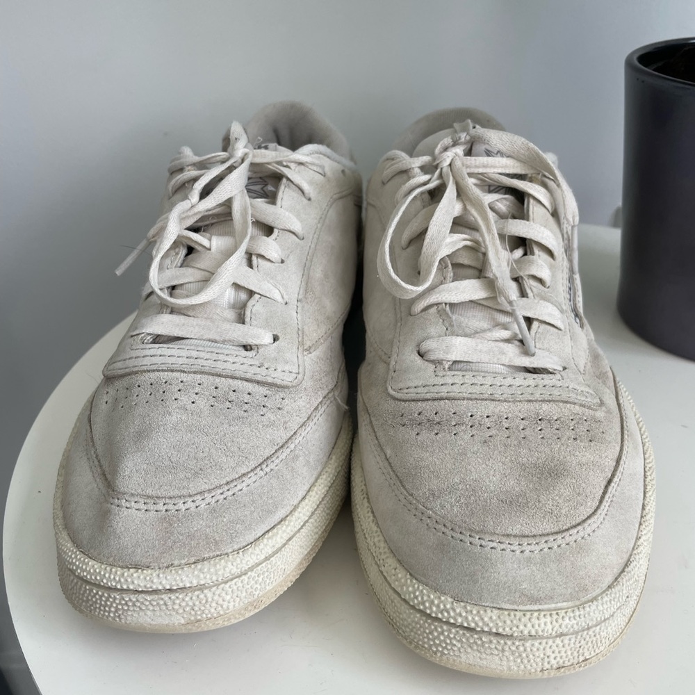 Men Size 8.5 Reebok Club C 85 'Bone' Shoes - Picture 6 of 8